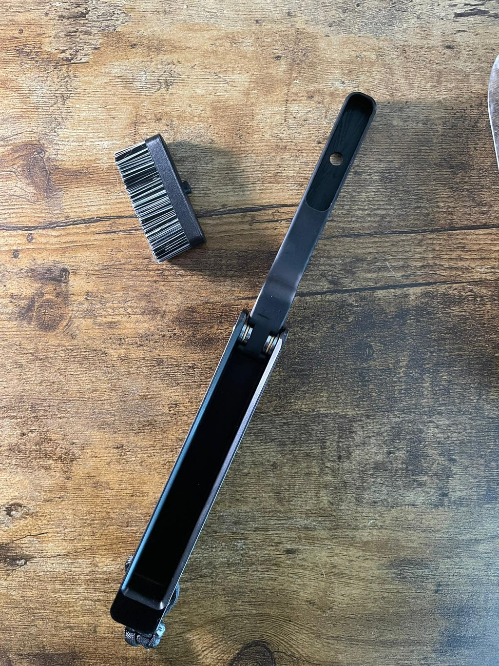 Charcoal Black Resin Butterfly Brush